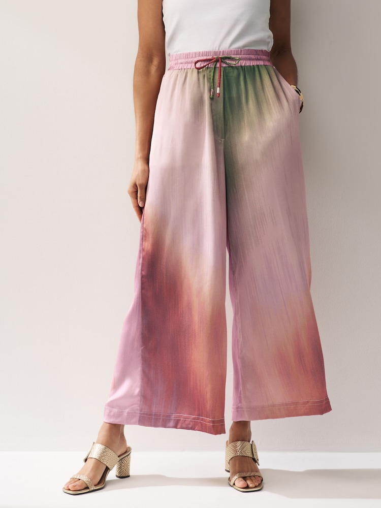 Multi Blur Print Straight Leg Trousers - Image 1 of 5