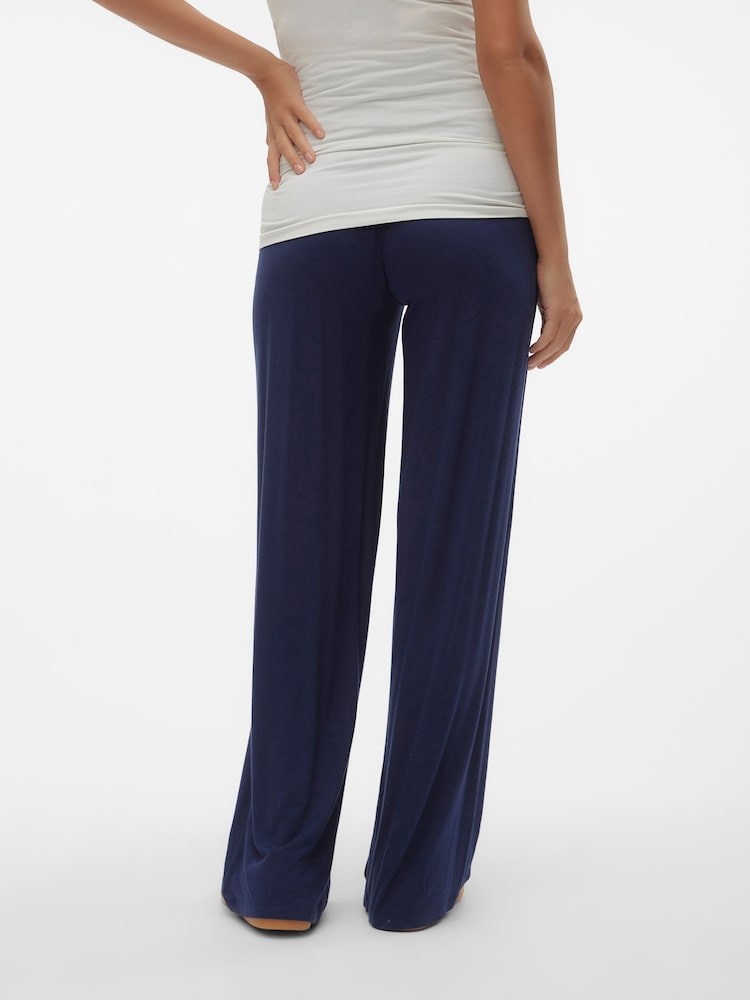 Mamalicious Umstandsmode Überbauch-Stretchhose mit weitem Bein - Bild 2 von 6