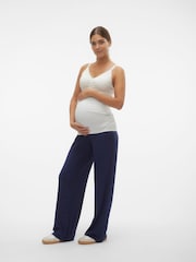 Mamalicious Umstandsmode Überbauch-Stretchhose mit weitem Bein - Bild 4 von 6