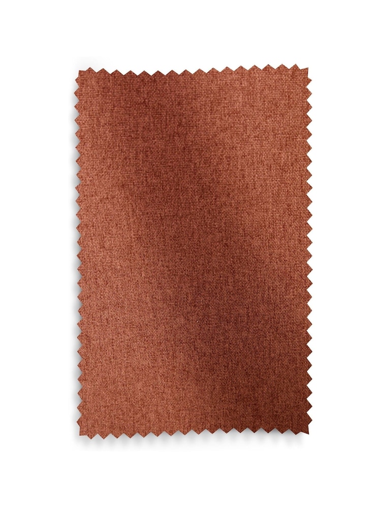 Rust Orange Brushed Eyelet Blackout/Thermal Curtains - Image 7 of 8