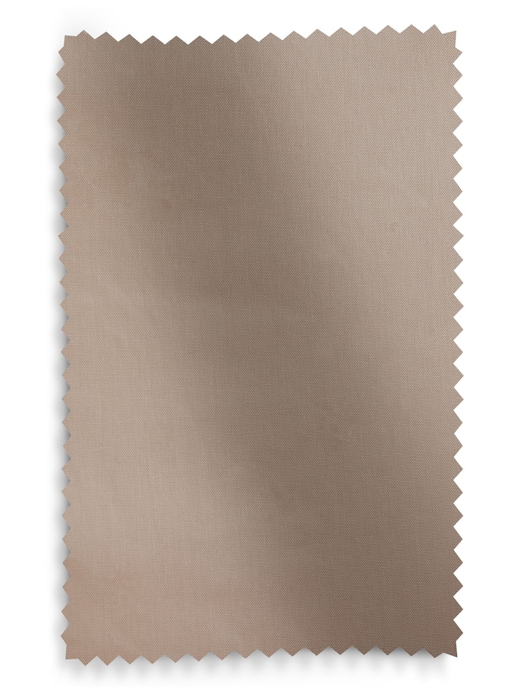 Natural Dark Cotton Lined Pencil Pleat Curtains - Image 8 of 8