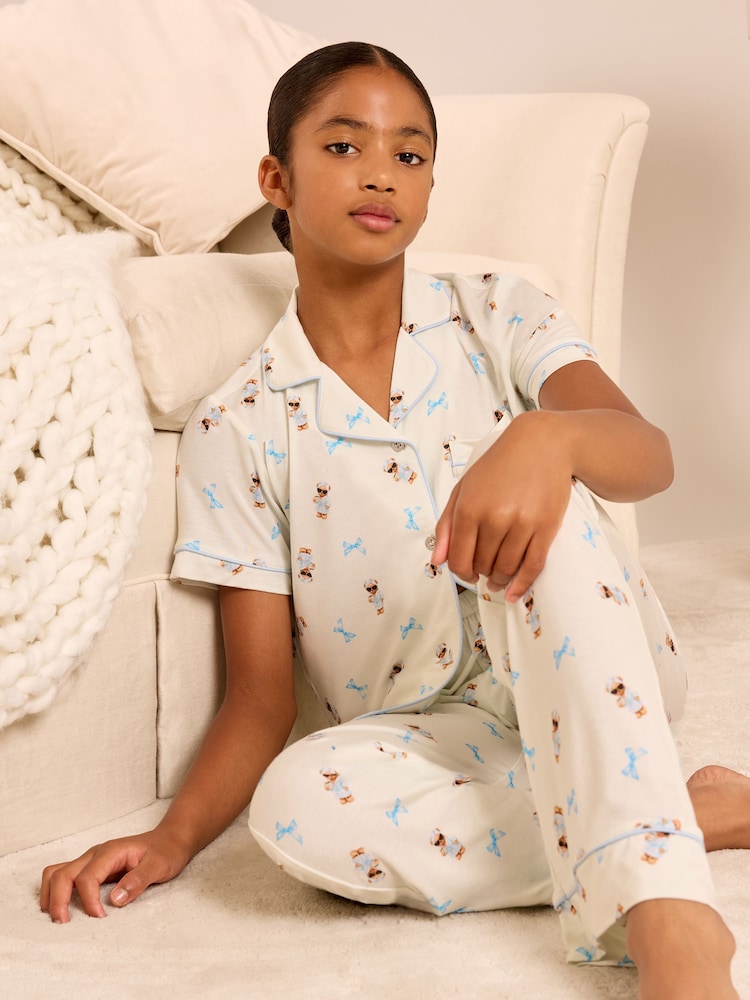 لون كريم دب - حزمة Lipsy Jersey Shirt And Long Leg بيجامات (5-16yrs) - صورة 1 من 6 لون كريم دب - حزمة Lipsy Jersey Shirt And Long Leg بيجامات (5-16yrs) - صورة 1 من 6