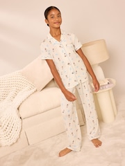 لون كريم دب - حزمة Lipsy Jersey Shirt And Long Leg بيجامات (5-16yrs) - صورة 3 من 6
