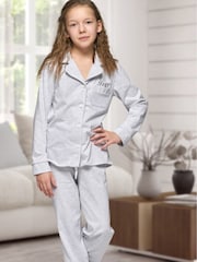Personalised Jersey Long Pyjamas - Image 1 of 1