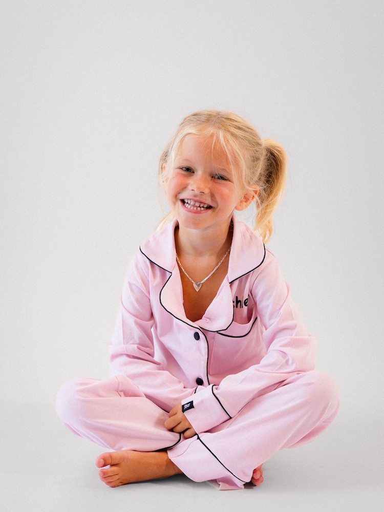Lulabay Personalised Jersey Long Pyjamas - Image 2 of 2