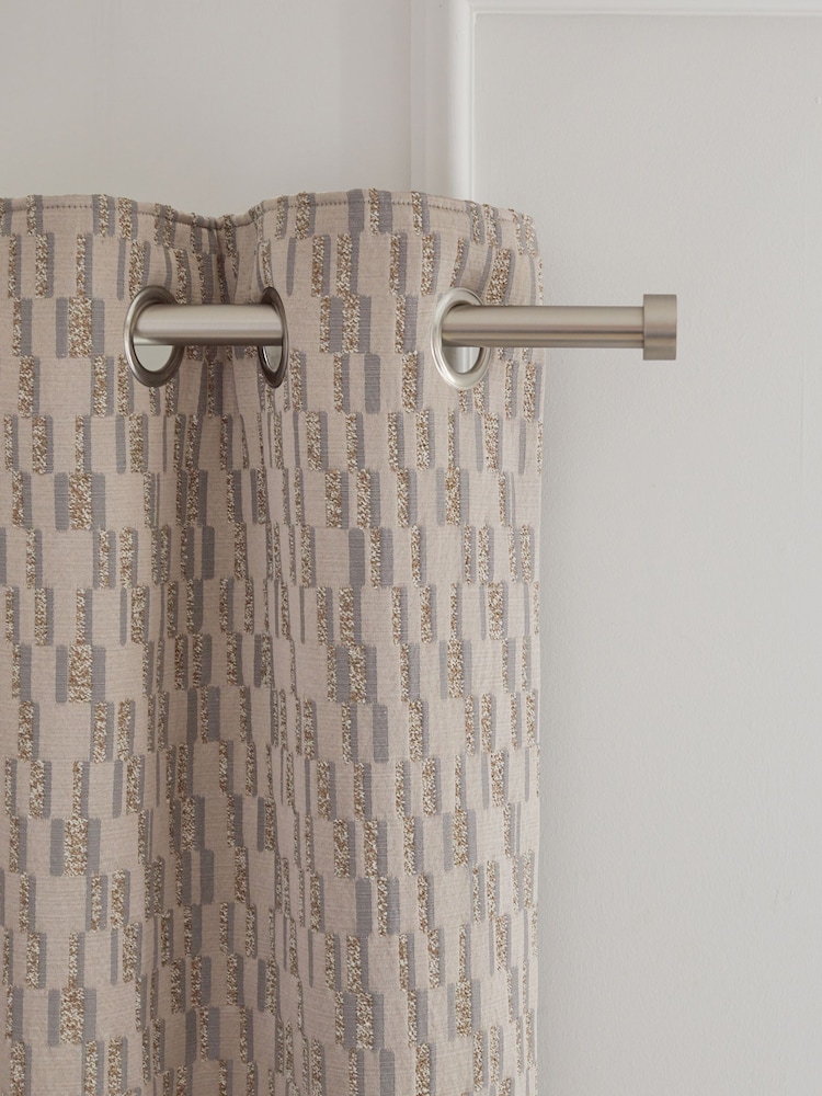 kolekcija Luxe Textured Blocks Eyelet Lined zavese - Slika 1 iz 5 kolekcija Luxe Textured Blocks Eyelet Lined zavese - Slika 1 iz 5