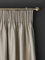 Cortinas forradas a lápis com listras metálicas - Imagem 4 de 5