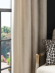 Cortinas forradas a lápis com listras metálicas - Imagem 5 de 5