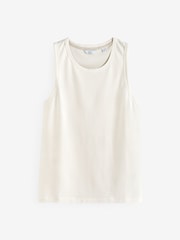 Ecru White Textured 100% Cotton Vest - Image 5 of 7