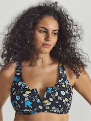 Simply Be Black Magisculpt V Wire Detail Bikini Top - Image 3 of 4