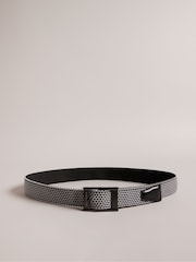 Ted Baker Black Columm Reversible Elastic Belt - Image 1 of 4