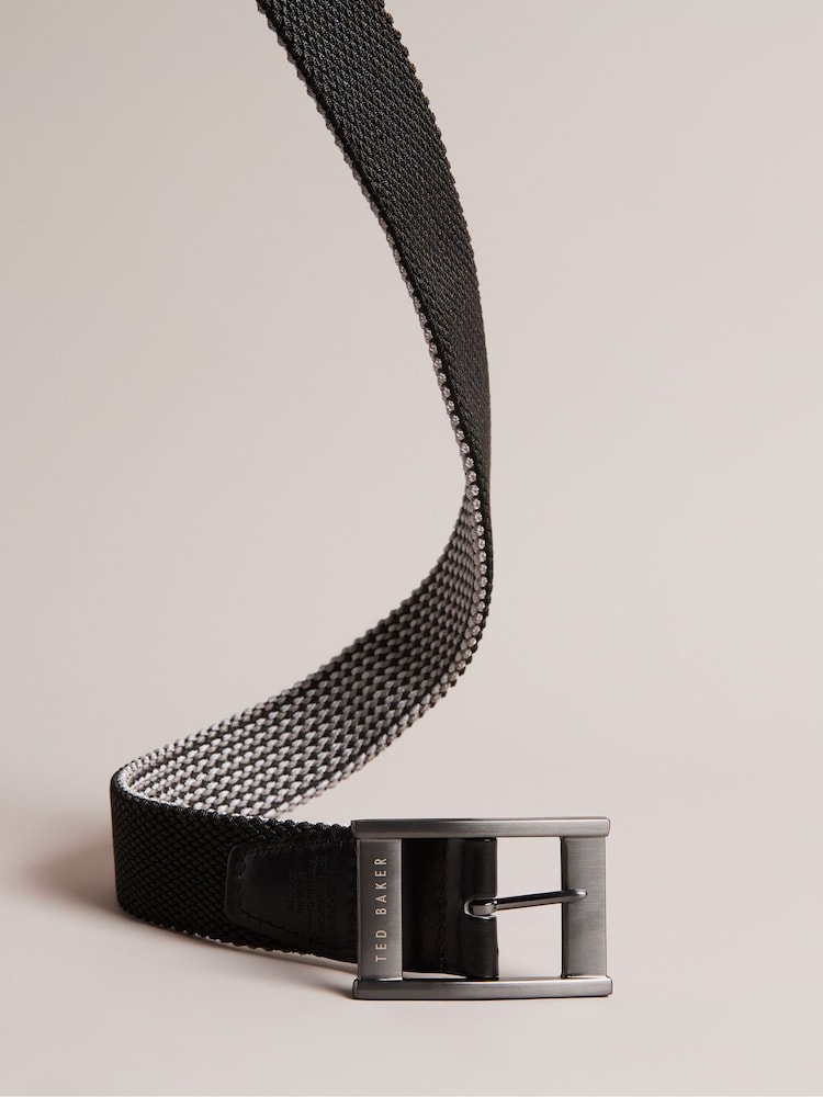 Ted Baker Black Columm Reversible Elastic Belt - Image 2 of 4