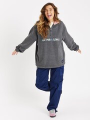 Harper & Lewis Grey Cecily 1/4 Zip Polar Fleece - Image 3 of 6