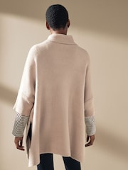 bouillie d'avoine - Poncho en maille à manches Rayé - Image 3 de 6