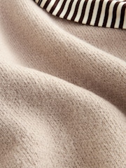 bouillie d'avoine - Poncho en maille à manches Rayé - Image 6 de 6