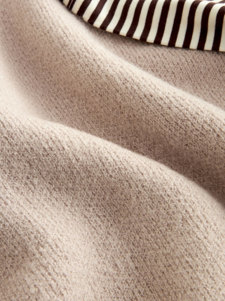 bouillie d'avoine - Poncho en maille à manches Rayé - Image 6 de 6