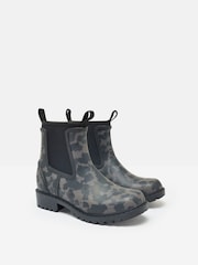 Черный/звериный принт - Joules Oakfield Short Neoprene-Lined Ankle Wellies - Image 2 of 6