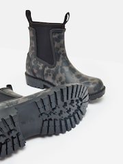 Черный/звериный принт - Joules Oakfield Short Neoprene-Lined Ankle Wellies - Image 5 of 6