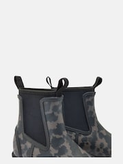 Черный/звериный принт - Joules Oakfield Short Neoprene-Lined Ankle Wellies - Image 6 of 6
