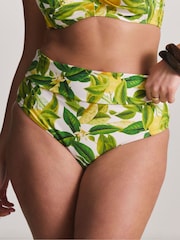 Simply Be Yellow Lemon Magisculpt Foldover Briefs - Image 3 of 4