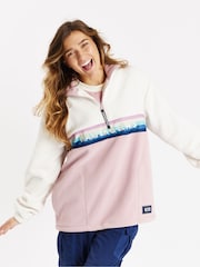 Harper & Lewis Cream One Eighty 1/4 Zip Polar Fleece - Image 2 of 7