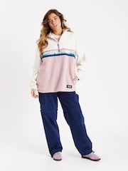 Harper & Lewis Cream One Eighty 1/4 Zip Polar Fleece - Image 3 of 7