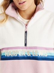 Harper & Lewis Cream One Eighty 1/4 Zip Polar Fleece - Image 5 of 7