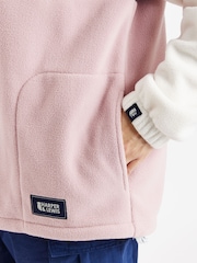 Harper & Lewis Cream One Eighty 1/4 Zip Polar Fleece - Image 7 of 7