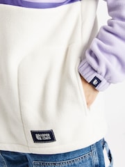 Harper & Lewis Purple One Eighty 1/4 Zip Polar Fleece - Image 6 of 6