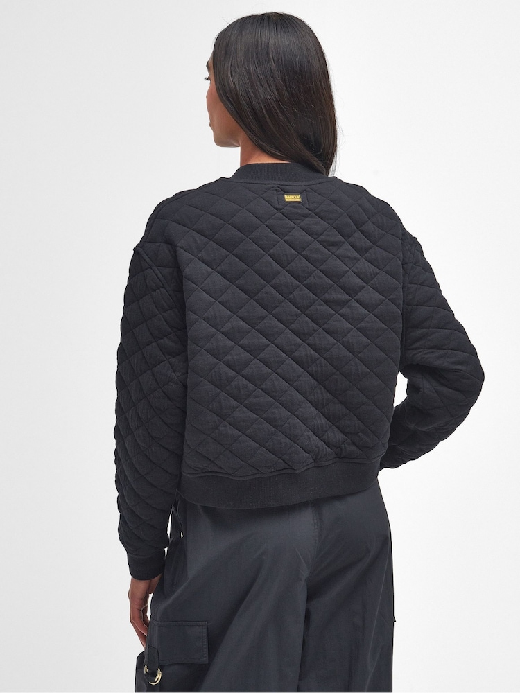 Barbour® International Alicia Quilted Bomber Jacket - Image 2 of 8