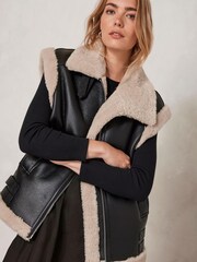 Mint Velvet Black Lined Gilet - Image 1 of 4