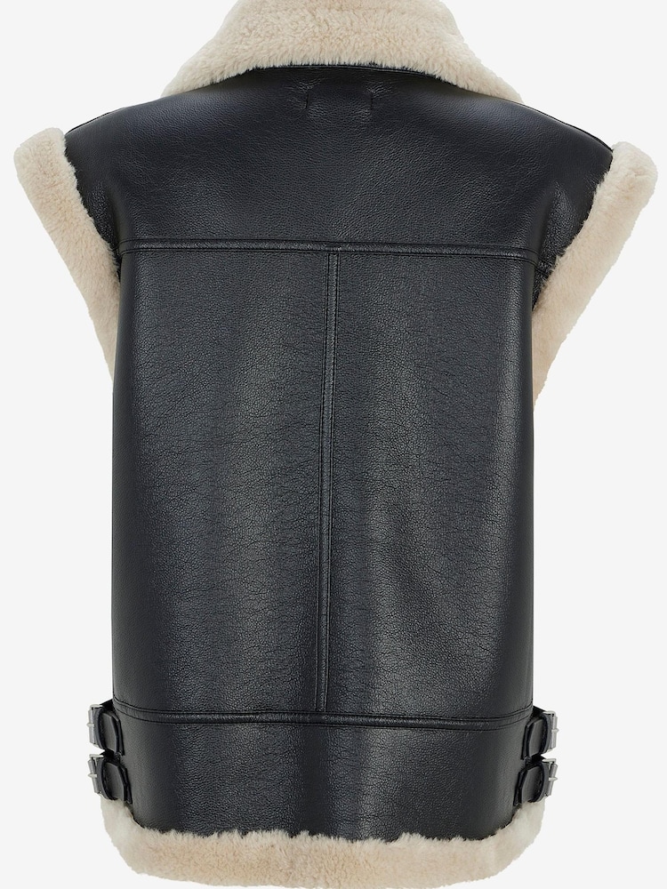 Mint Velvet Black Lined Gilet - Image 4 of 4