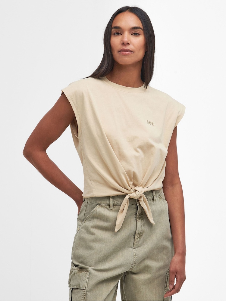 Barbour® International Alicia Relaxed Fit 100% Cotton Sleeveless Top - Image 1 of 7