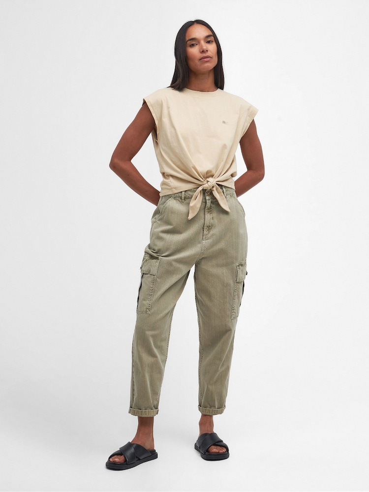 Barbour® International Alicia Relaxed Fit 100% Cotton Sleeveless Top - Image 2 of 7 Barbour® International Alicia Relaxed Fit 100% Cotton Sleeveless Top - Image 2 of 7