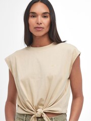 Barbour® International Alicia Relaxed Fit 100% Cotton Sleeveless Top - Image 4 of 7