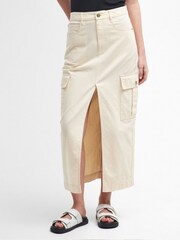 Barbour® International Tamsin Denim 100% Cotton Maxi Skirt - Image 1 of 7