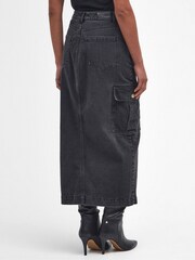 Barbour® International Tamsin Denim 100% Cotton Maxi Skirt - Image 2 of 7