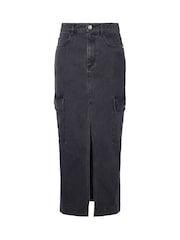 Barbour® International Tamsin Denim 100% Cotton Maxi Skirt - Image 6 of 7