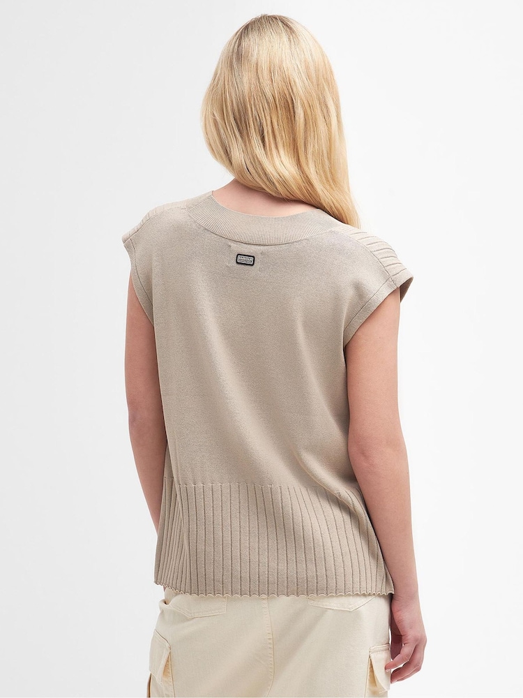 Barbour® International Alica Sleeveless Knited Jumper - Image 2 of 7