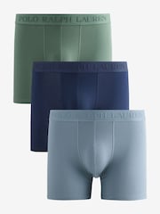Polo Ralph Lauren Green Boxer Briefs 3 Pack - Image 1 of 4