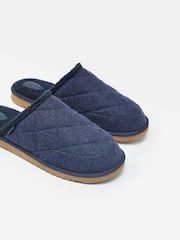 Joules Homebound Navy Quilted Slippers - Image 2 of 7