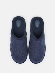 Joules Homebound Navy Quilted Slippers - Image 3 of 7