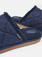 Joules Homebound Navy Quilted Slippers - Image 7 of 7