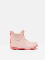 Joules Kids' Pink Character Fleece Lined Ankle Wellies - Image 1 of 6