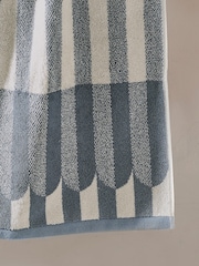 Blue Circle Pill Geo 100% Cotton Towel - Image 3 of 3