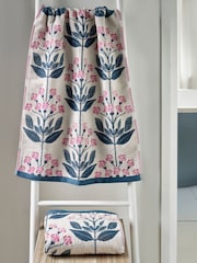 Pink Floral Bale 100% Cotton Towels 2 Pack - Image 3 of 4