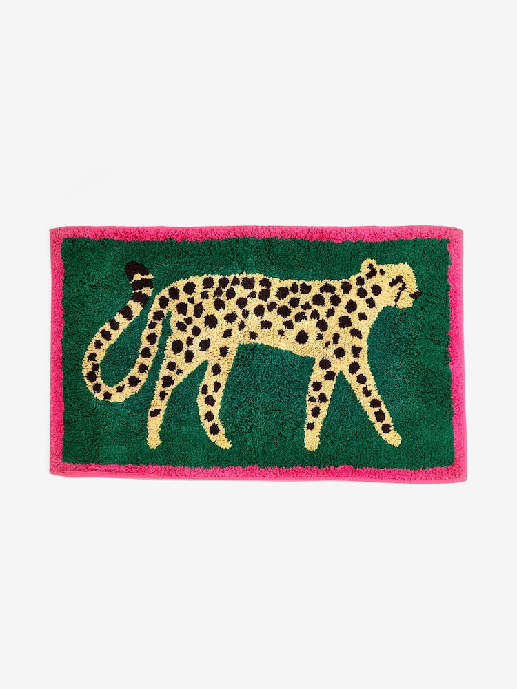 Cheetah Animal Print 100% Cotton Mat - Imagen 2 de 3 Cheetah Animal Print 100% Cotton Mat - Imagen 2 de 3