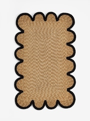 Natural Scallop Border Bath Mat - Image 4 of 4