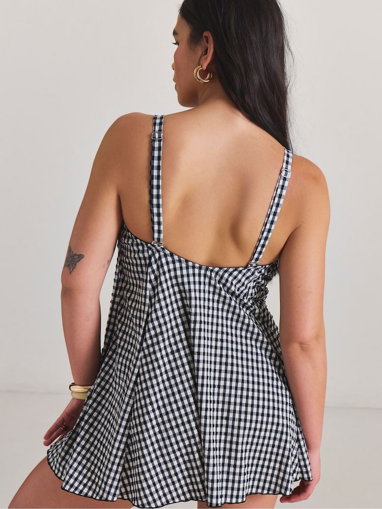 Simply Be Black Magisculpt Flatter Me Swimdress - Image 2 of 4 Simply Be Black Magisculpt Flatter Me Swimdress - Image 2 of 4