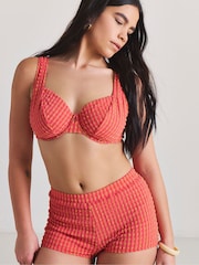 Simply Be Red Magisculpt Bikini Shorts - Image 1 of 4